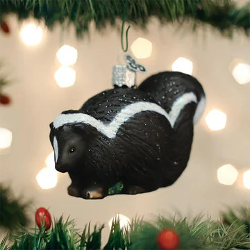 Skunk Glass Ornament - Old World Christmas