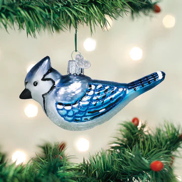 Bright Blue Jay Ornament - Old World Christmas