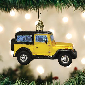 Jeep Glass Ornament - Old World Christmas