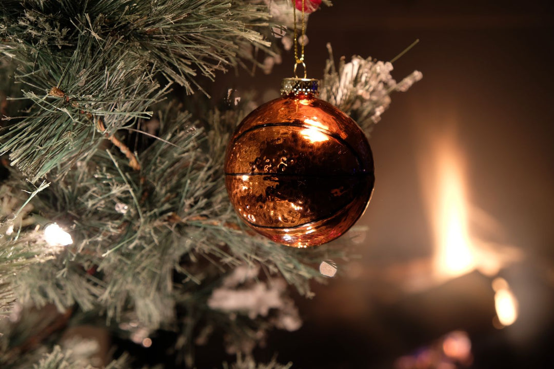 Basketball Glass Ornament