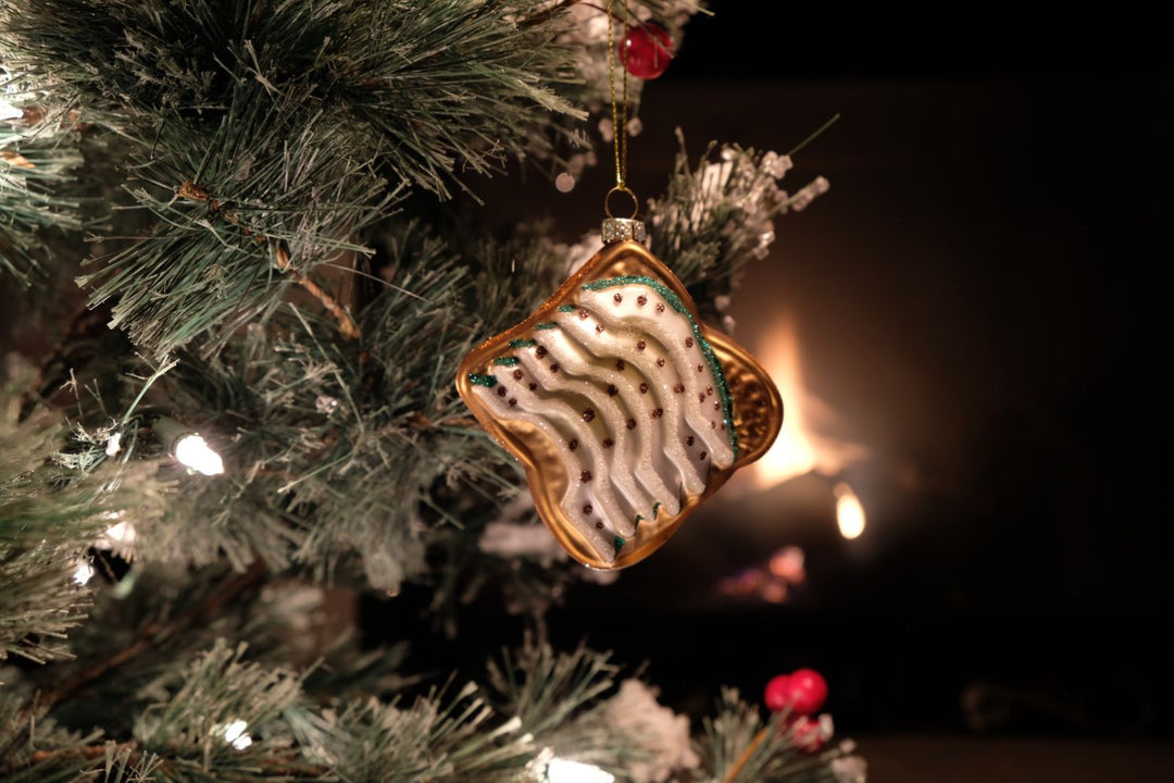 Avocado Toast Glass Ornament