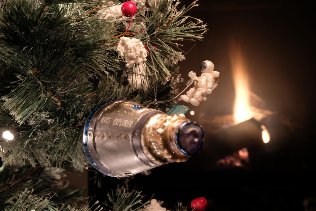 Spaceman Glass Ornament