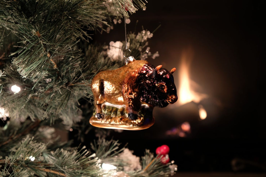 Buffalo Glass Ornament