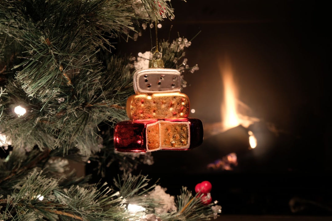 Wheels of Cheese Glass Ornament