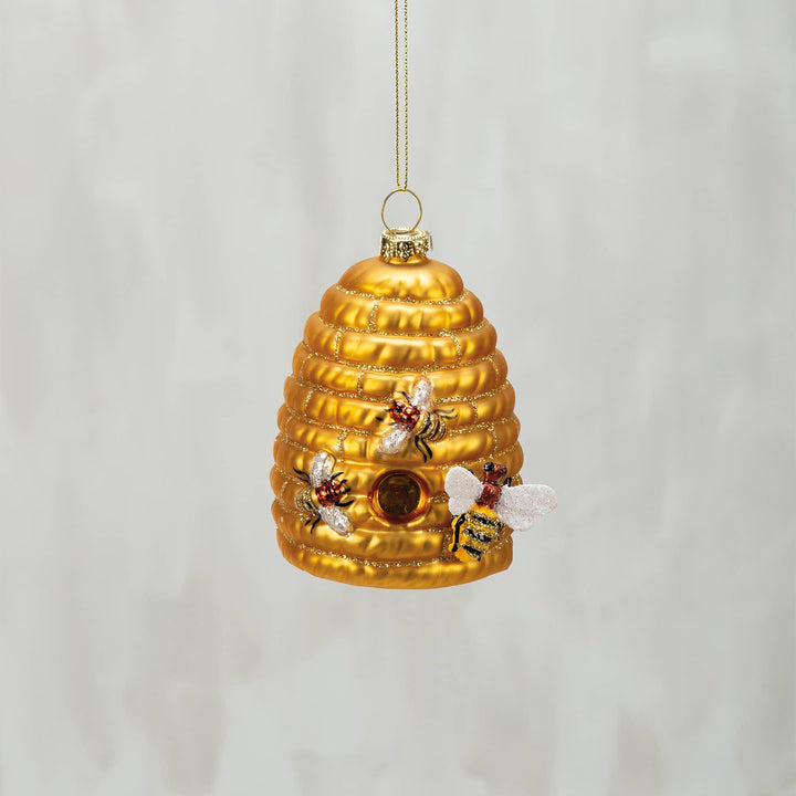 Glass Beehive Ornament