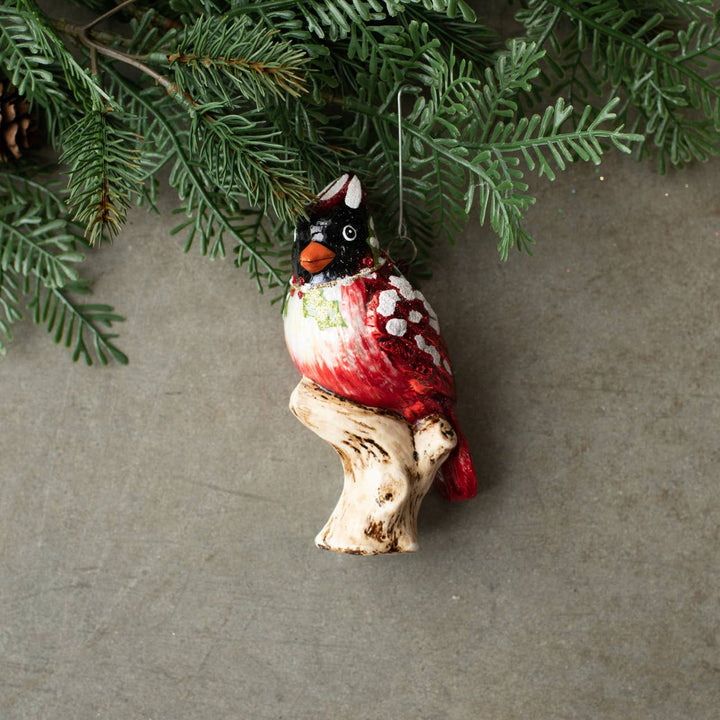 Snowy Cardinal Ornament