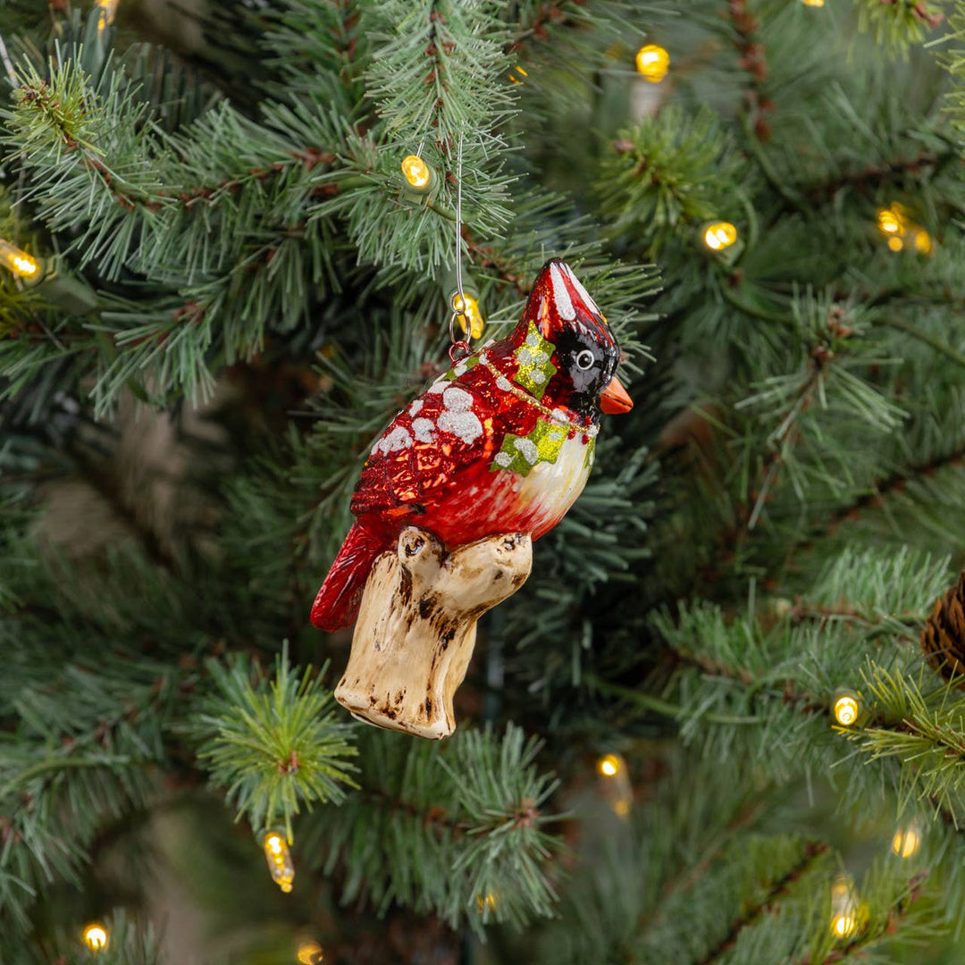 Snowy Cardinal Ornament