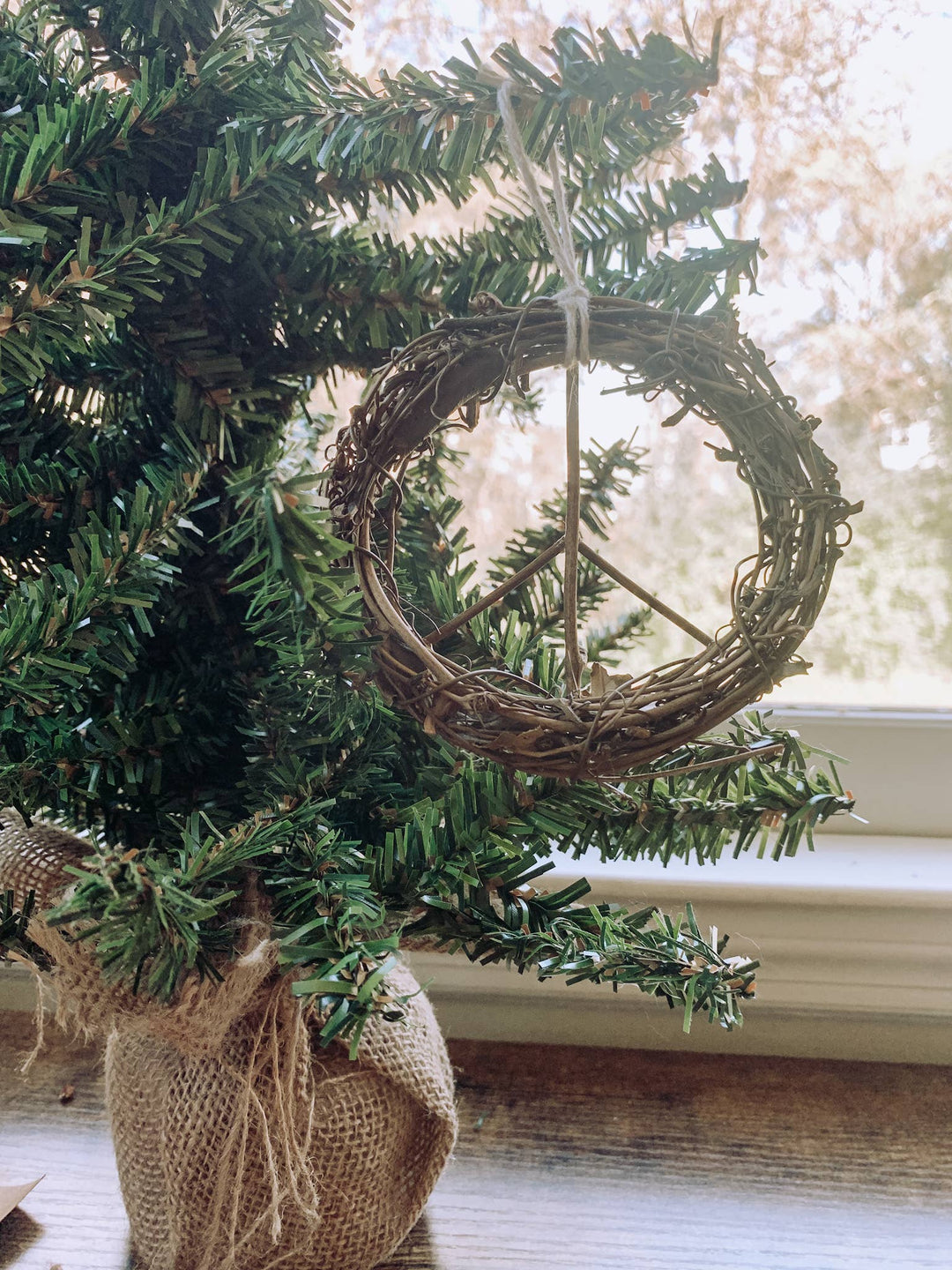 Handmade Bohemian Style Peace Sign Ornaments