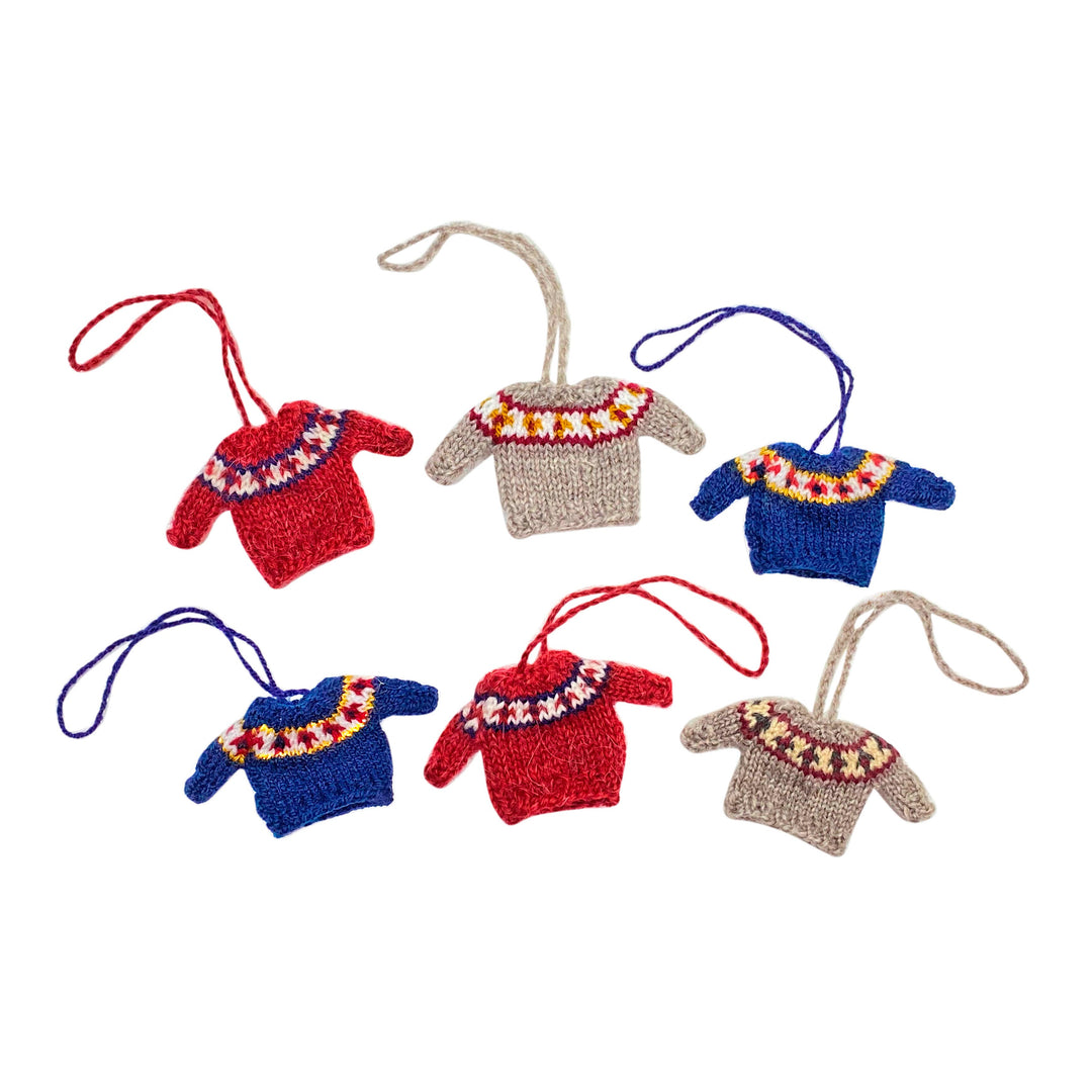 Mini Sweater Ornaments