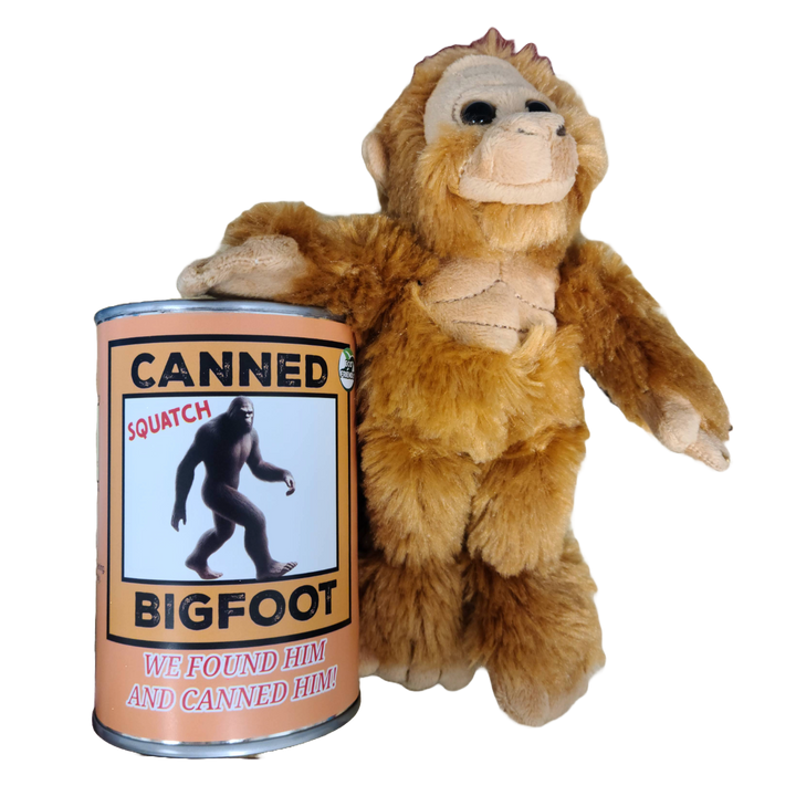 Canned Bigfoot | Stuffed Animal Plush | Funny Jokes Big Foot: Standard Lid