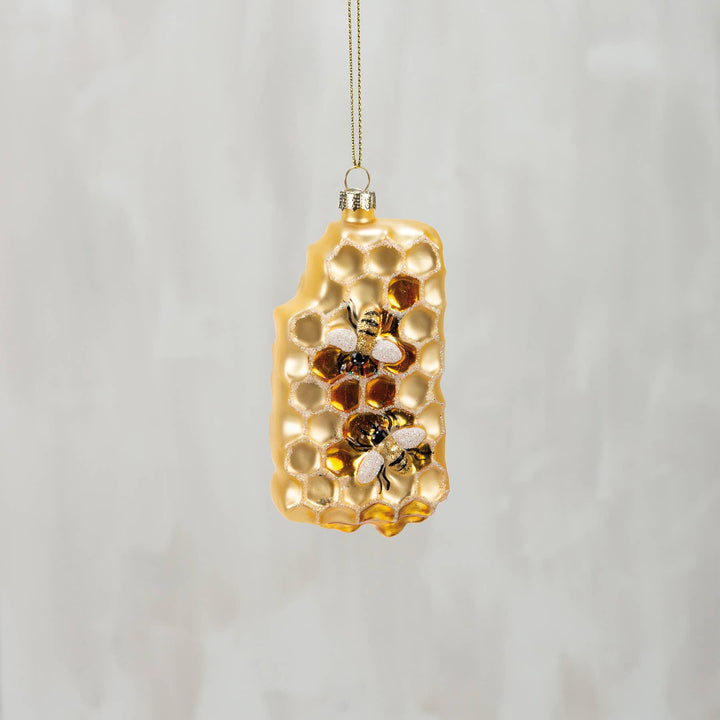 Glass Honeycomb Ornament