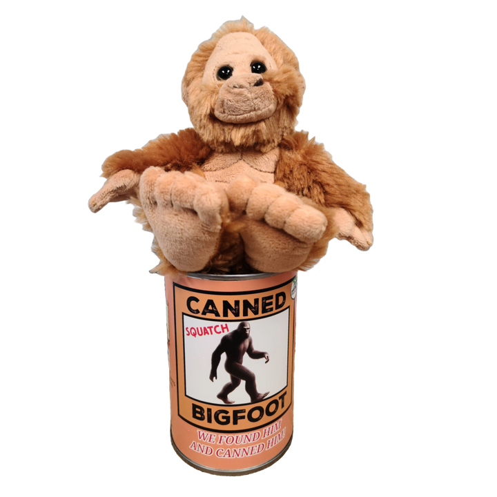 Canned Bigfoot | Stuffed Animal Plush | Funny Jokes Big Foot: Standard Lid