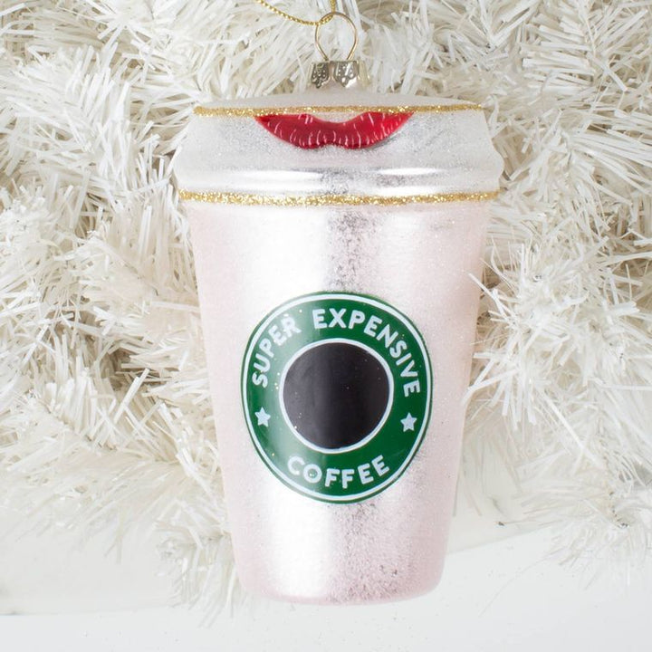 Pink Expensive Coffee Ornament