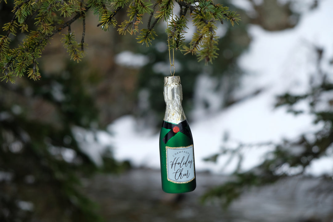 Holiday Cheer Glass Ornament